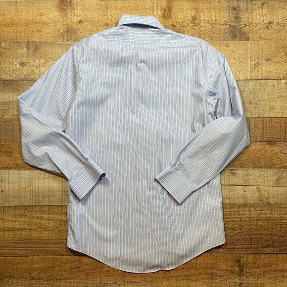 Brooks Brothers Blue & White MILAND Non Iron Dress shirt size 15.5/33 - Picture 4 of 4